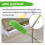 Gutter Cleaning Brush Roofing Tool with Telescopic pole 8.2Ft, green 4