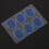 6 stuks/set snaredrum demper percussie-accessoires (blauw) 7