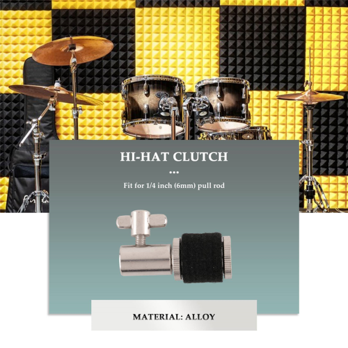 Frizione per hi-hat in lega per supporto per piatti hi-hat, batteria jazz e percussioni 1