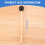 2 pezzi martelli per campane con testa in gomma morbida e manico in legno, colore nero 4