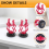 2PCS Universal Microphone Wavy Shock Mount Adapter Plastic 6