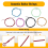 Corde colorate in nylon per chitarra A107C 7