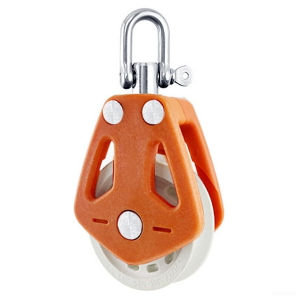 Marine Accessories Nylon Rope Pulley Block With High Load Capacity, Smooth Operation For Various Applications (B) 6276012015194