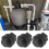 4-pack avtappningspluggar med O-ringar Pumpplugg Poolfilterbyte 5