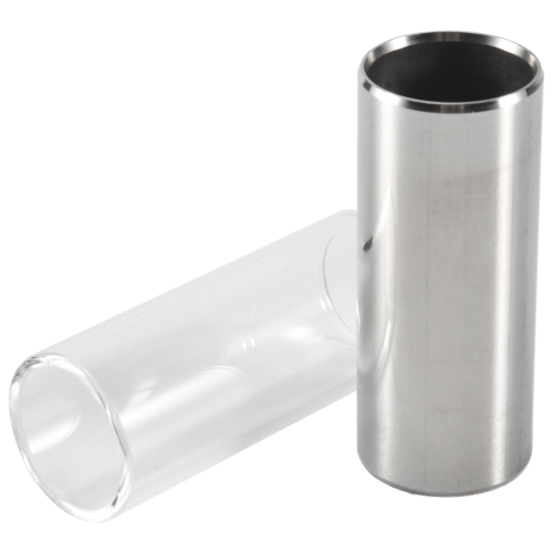2 st glas- och metall-slide för gitarr och bas, Medium (6 cm) 1