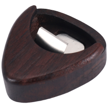 Pick Box Draagbare Rozenhouten Gitaarplectrum Opslag Muziekinstrument