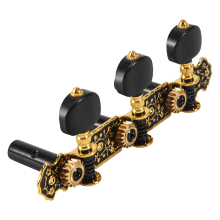 Tarraxas de guitarra clássicas, afinadoras de cordas, douradas, 3L