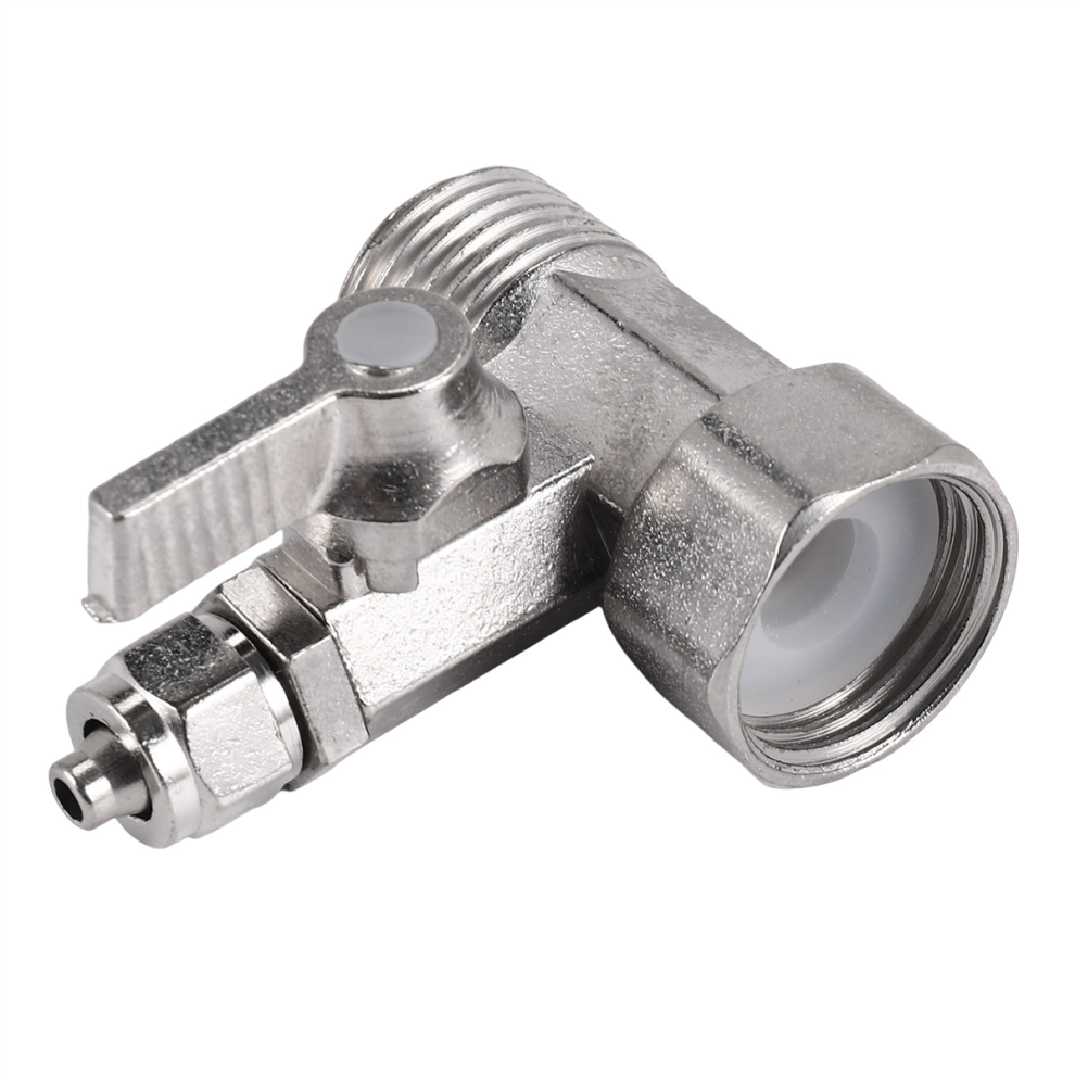 Ro Feed Water Adapter 1/2" To 1/4" Ball Valve Faucet Tap Silver 4852230766876