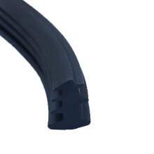 Insulation Strip Door Window Sealing, Aluminium Alloy, Fixed Glass Gap, 5 Meter 12