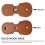 Gancho de parede para violino com suporte para arco (mogno) 4