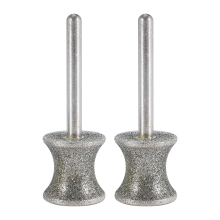 Conjunto de 2 brocas diamantadas para lixar unhas de cachorro, compatíveis com ferramentas rotativas.