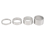 4 stuks/set 5/10/15/20 mm aluminiumlegering headset spacer, zilver 1