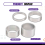 4 stuks/set 5/10/15/20 mm aluminiumlegering headset spacer, zilver 6