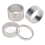 4 stuks/set 5/10/15/20 mm aluminiumlegering headset spacer, zilver 3