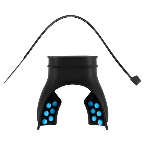 Snorkel Mouthpiece Regulator Universal Silicone Respirator Blue