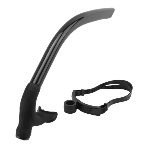 Silicone Swimming Front Breathing Tube Diving Training,Black