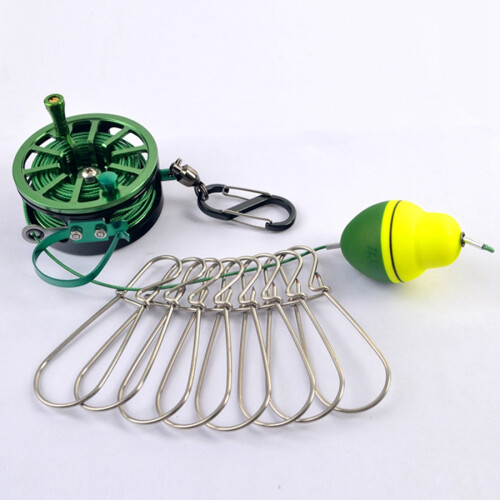 Boucle de pêche en acier inoxydable avec corde rétractable 1