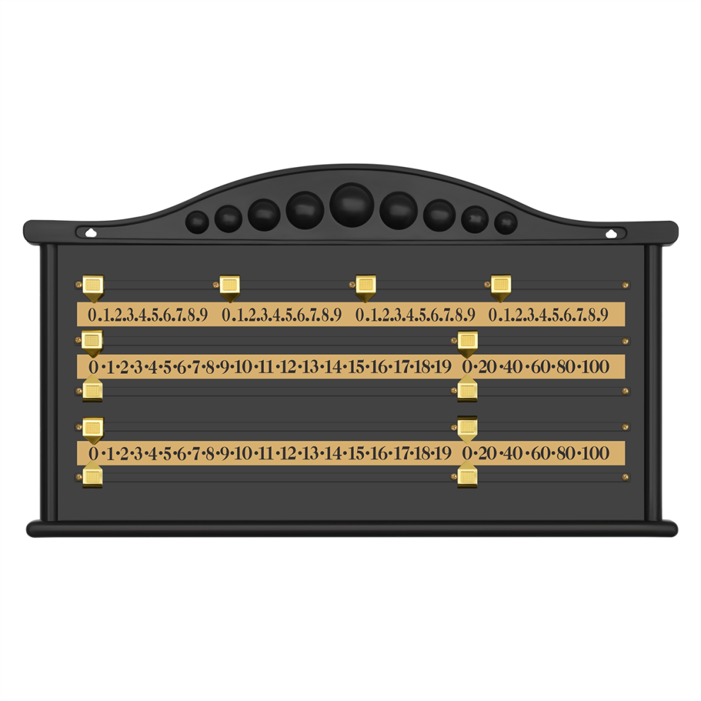 Bez Marki Billiards Scoreboard Snooker Score Recorder Billiard Recording Board Black