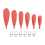 Fishing Practice Plug Fishing Casting Plug Rubber Practice Plug,6Pcs 1