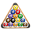 Wooden Billiard Ball Rack Solid Triangle Rack Pool Ball Racks 1