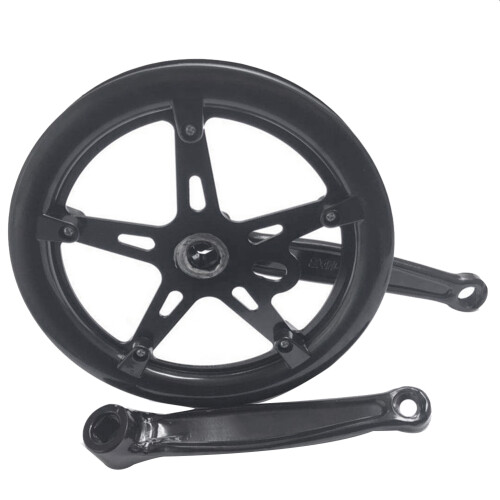 Pedivela de bicicleta 46T 170mm com placa de dentes ocos 1