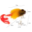 Mouse Fishing Fly Hooks Freshwater Lure Soft with Double Hooks Yellow 5