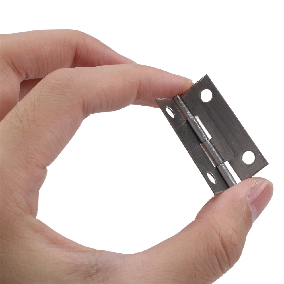 Rectangle Folding Closet Cabinet Door Hinge Hardware 1.5Inch 10 Pcs 4852230763899