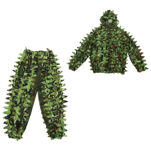 Combinaison de chasse camouflage à feuilles de fleurs collantes (B) 2