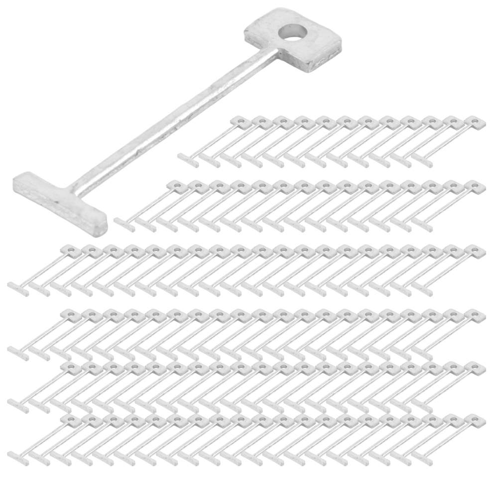 200Pcs Tile Leveling System For Tile Laying Reusable Steel Needles 4853934856887