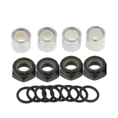 Kit de 56 pièces pour trucks de skateboard : entretoises et écrous d'axe 1