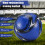 Pallone da calcio ufficiale da allenamento e competizione, taglia 5, blu 4