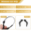 Cordon de lunettes ajustable, lot de 3, taille universelle, pour le sport 5