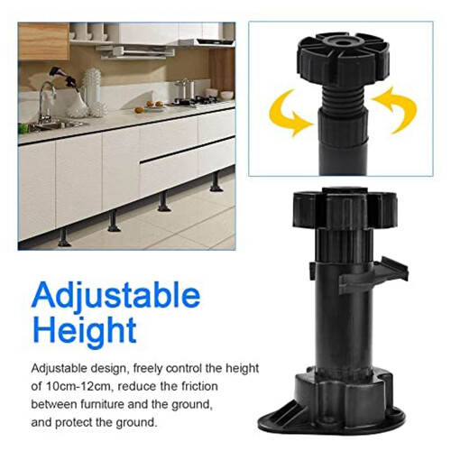 20 pièces – Pieds de meuble réglables pour placard et cabinet 1