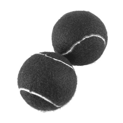2 peças de Bolas de Tênis Pré-Cortadas para Proteção das Pernas de Móveis, Preto 2
