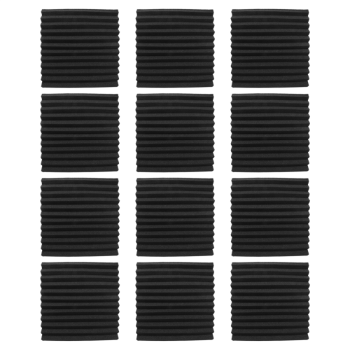 Paneles Acústicos Autoadhesivos, Paneles de Espuma Insonorizante (Negro) 1