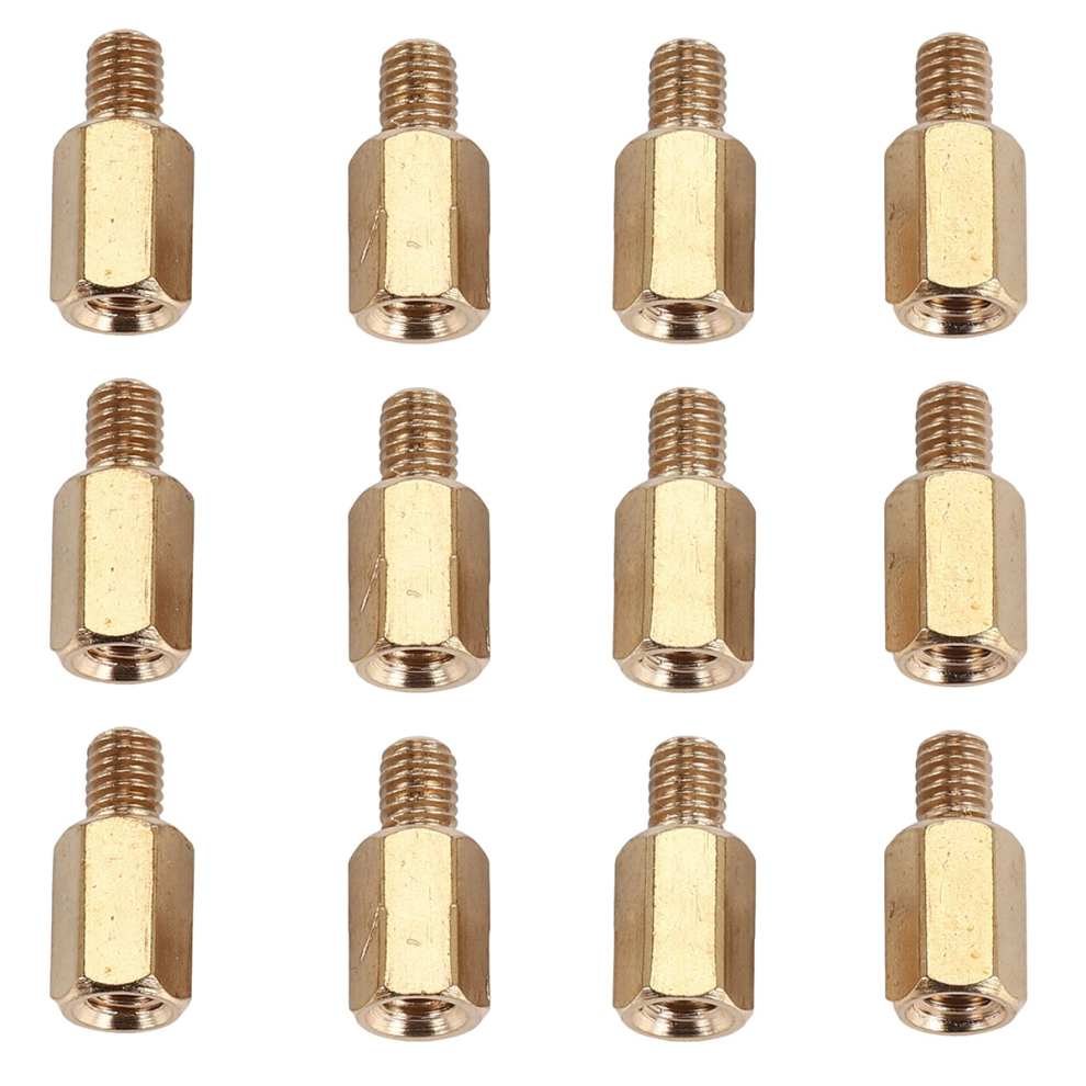 50 Pcs Pc Pcb Motherboard Brass Standoff Hexagonal Spacer M3 7+4Mm 4853934886259