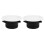 Lot de 2 grilles d'aération rondes réglables en ABS, blanches, pour soffite, 4 pouces 1