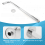 Bras de douche mural avec rallonge en acier inoxydable 6