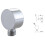 Coude d'alimentation mural, flexible rond en laiton pour douche - Argent 5
