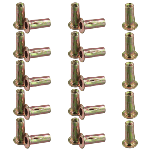 Rivet-écrou multi-prise, M8, tige pré-bourrée, acier au carbone, finition zinguée 1