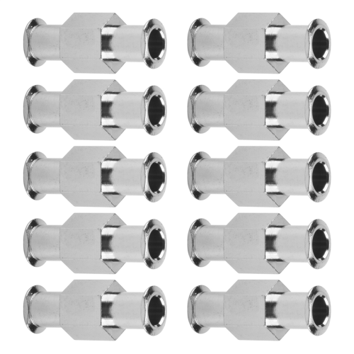 10 adaptateurs Luer pour seringue, connecteurs métalliques à double joint 1