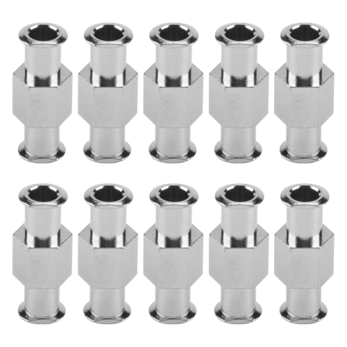 10 adaptateurs Luer pour seringue, connecteurs métalliques à double joint