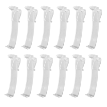 Clips de valance de 2,5 pouces pour stores en plastique transparent (12 pièces)