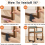 Adjustable Bed Risers 4In,Furniture Risers with Screw Clamp 4