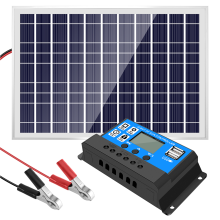 Chargeur de batterie solaire 30 W 12 V + contrĂ´leur 40 A pour camping-car, voiture et bateau