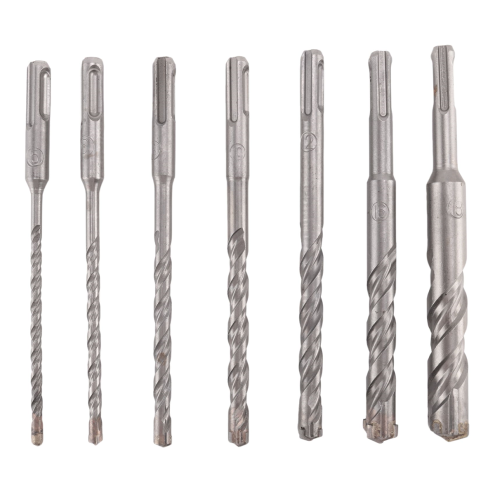 Photos - Bits / Sockets 7 Pcs SDS Plus Hammer Drill Bit Set, (4-Flute)