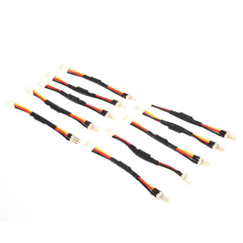 10 stuks 3-pins kabel voor pc-ventilatorsnelheidsruisweerstand 1