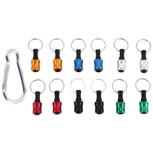 Conjunto de 12 Extensores para Bits de Chave de Fenda com Encaixe Hexagonal de 1/4" (6 Cores) 1