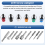 Conjunto de 12 Extensores para Bits de Chave de Fenda com Encaixe Hexagonal de 1/4" (6 Cores) 6