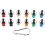 Conjunto de 12 Extensores para Bits de Chave de Fenda com Encaixe Hexagonal de 1/4" (6 Cores) 1